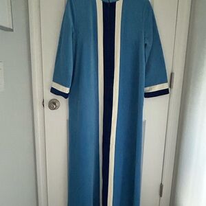 Vintage Vanity Fair Velour Zip Front Maxi Robe Size 16